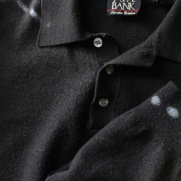 Jos A Bank Vintage Wool Button Up Sweater - Picture 2 of 4